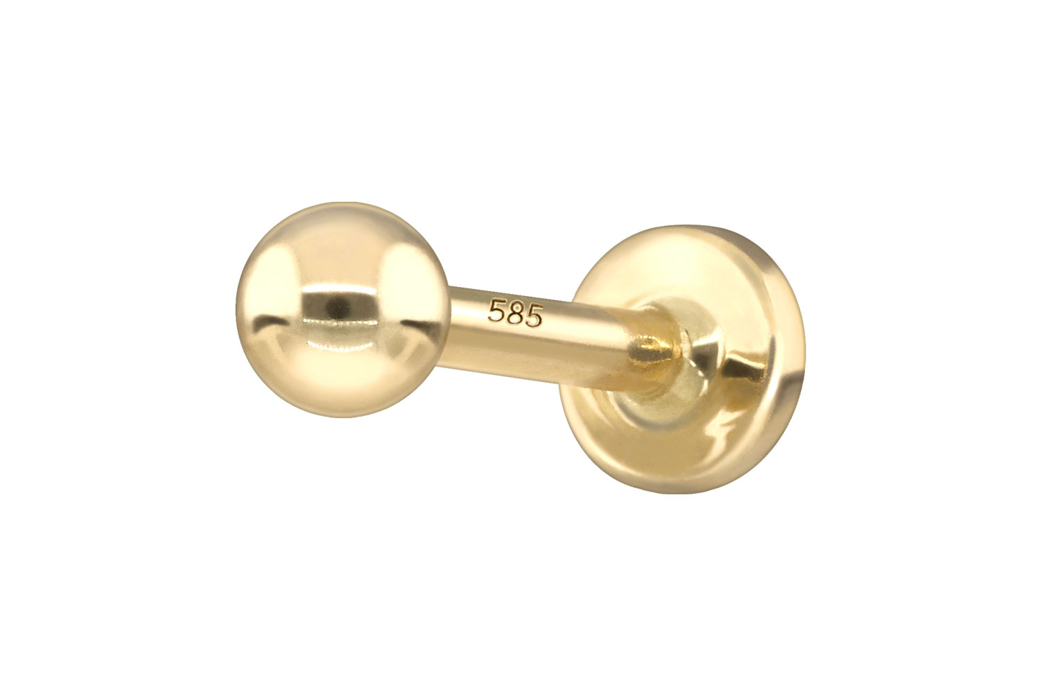 14/18 Karat Gold Labret Piercing